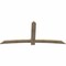 Ekena Millwork Bellingham Rough Sawn Timber Gable Bracket, Douglas Fir, 96"W x 44"H x 2"D x 6"F, 11/12 Pitch GBW096X44X0206BEL00RDF - alternate 2